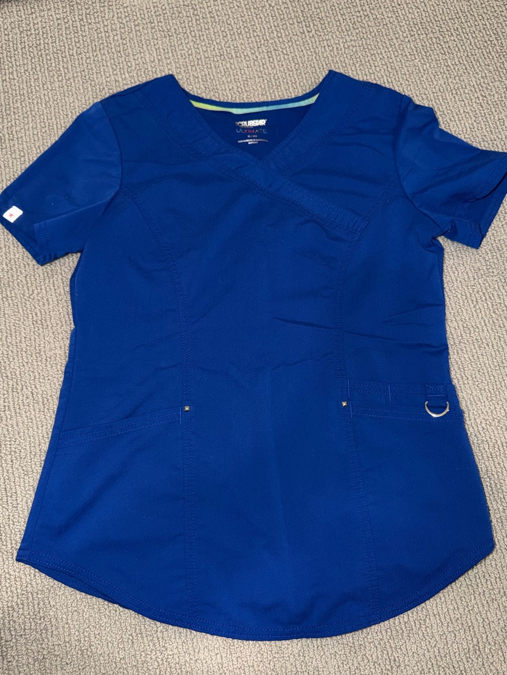 royal blue scrub set xs